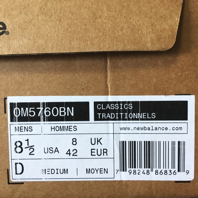 1円スタート☆新品 ニューバランス OM576OBN 26.5cm Made in England 