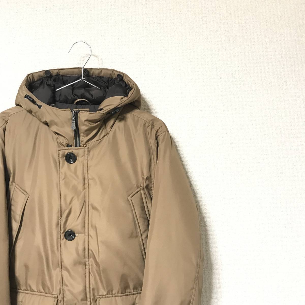 美品☆KANGOL カンゴール☆メンズ ダウン ジャケット ブルゾン ボタン 