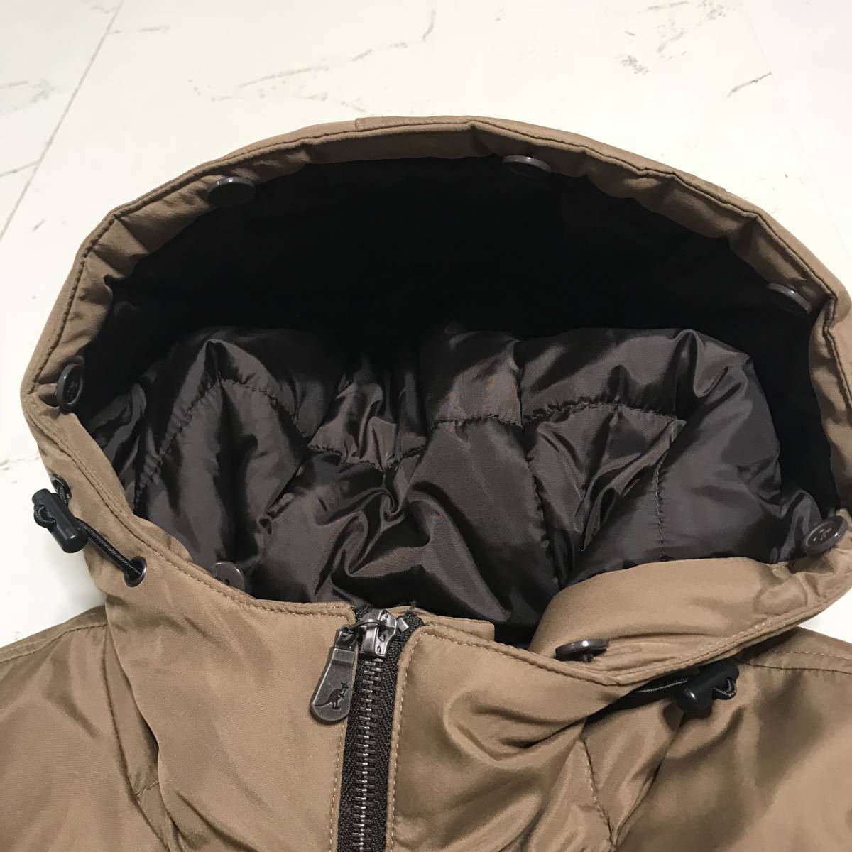 美品☆KANGOL カンゴール☆メンズ ダウン ジャケット ブルゾン ボタン 