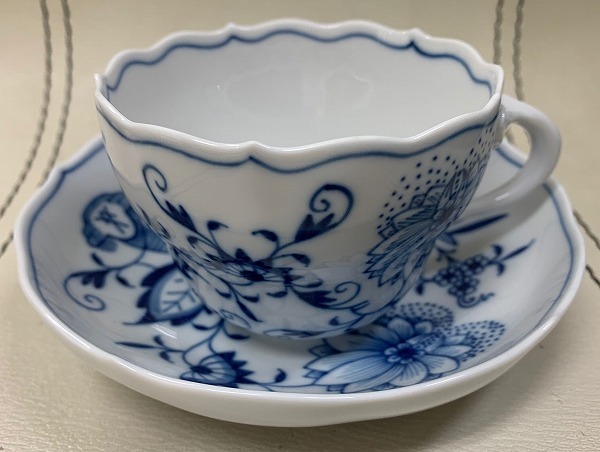 Meissen マイセン ブルーオニオン カップ&ソーサー 1客 美品 格安 
