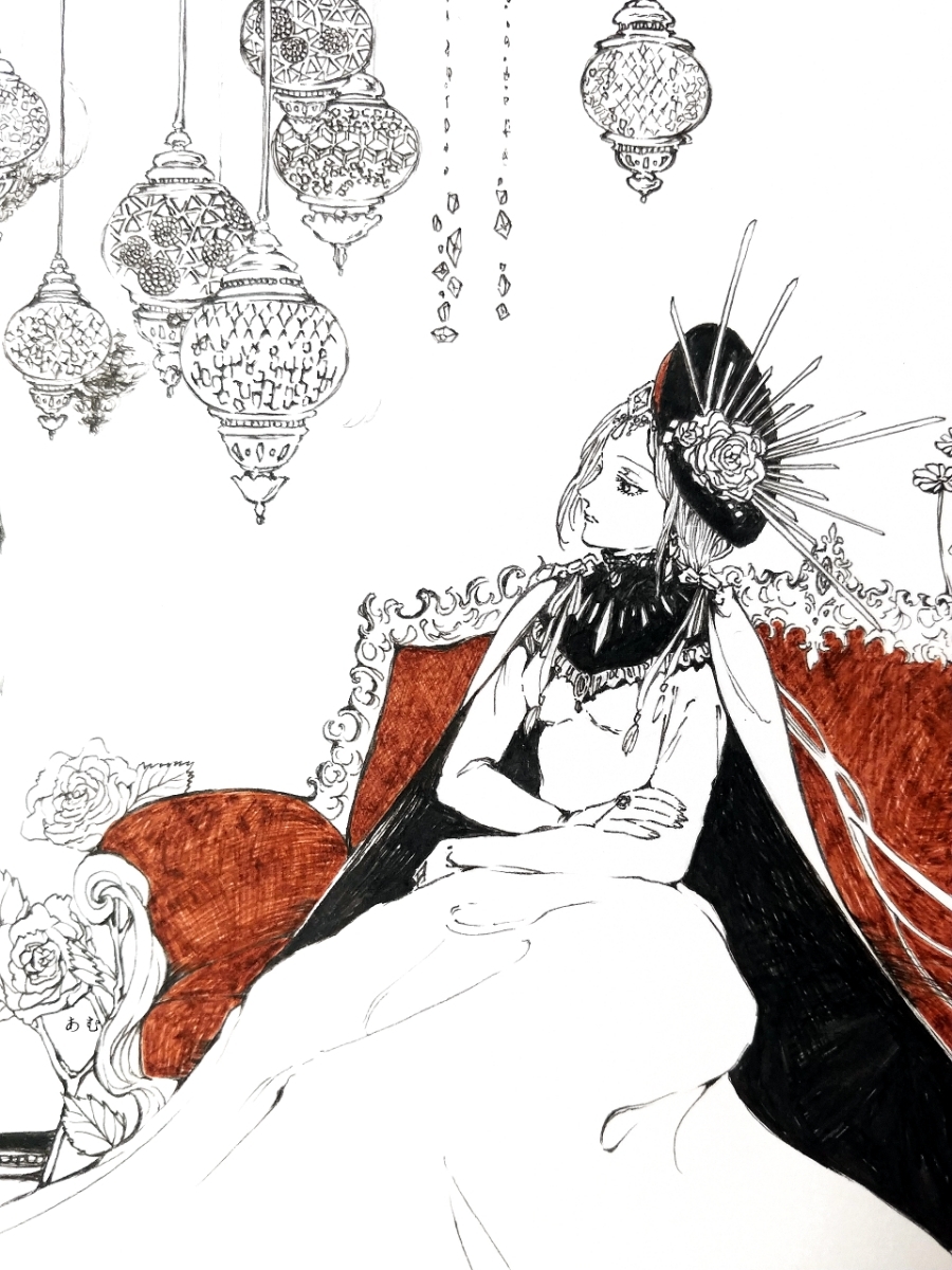 手描きイラスト 原画 オリジナルイラスト トルコランプの灯幻 手描きイラスト 売買されたオークション情報 Yahooの商品情報をアーカイブ公開 オークファン Aucfan Com