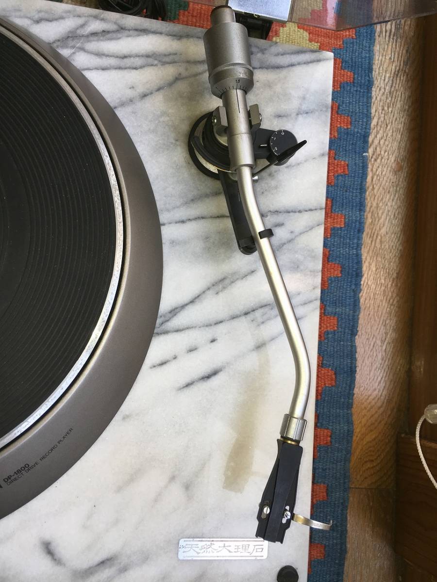 ★動作品 DENON デノン レコードプレーヤー DP-1800 重量級大理石キャビネット
