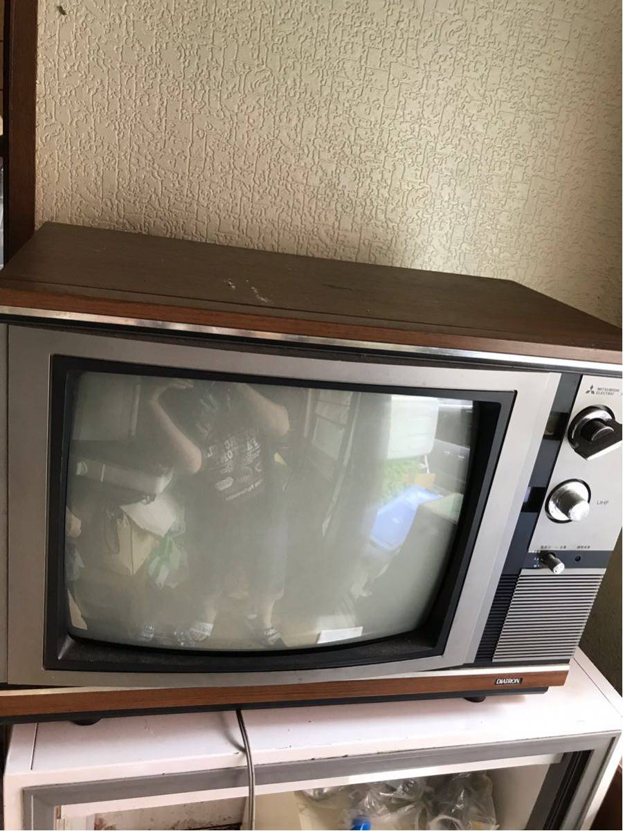 昭和レトロ ブラウン管 MITSUBISHI - カラーテレビ ブラウン管テレビ