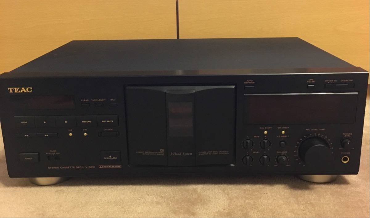 新作，セール 通電簡易動作確認品 TEAC ティアック V-5010 カセットデッキ(一般)｜売買されたオークション情報、yahooの商品情報をアーカイブ公開 - オークファン 一般