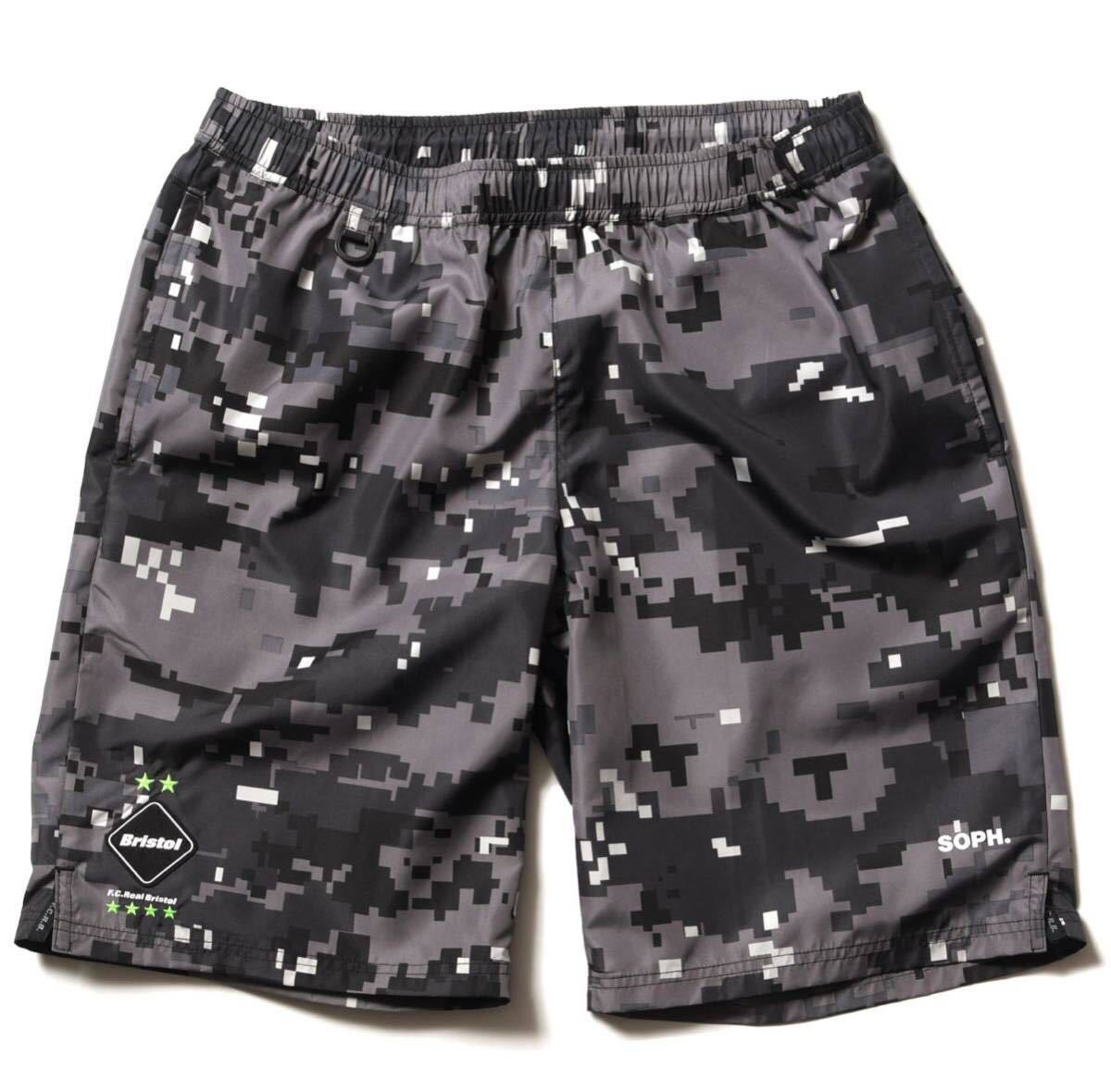 F.C.Real Bristol 2019AW PRACTICE SHORTS BLACK/DARK CAMOUFLAGE Sサイズ F.C.R.B