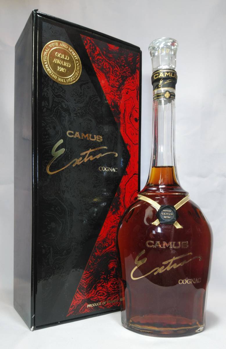 【全国送料無料】カミュ エクストラ CAMUS EXTRA THE INTERNATUINAL WINE AND SPIRIT COMPETITION GOLD AWARD 1987　約40度　700ml カミュ - エクストラ エレガンス エクストラオーディネール ロング