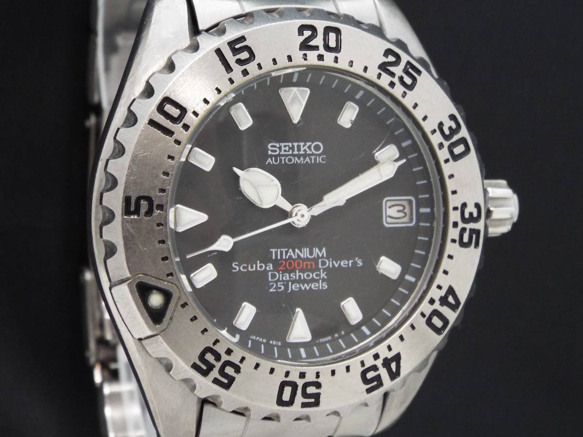 セ128/SEIKO セイコー/SCUBA スキューバ/自動巻き/メンズ腕時計/デイト 