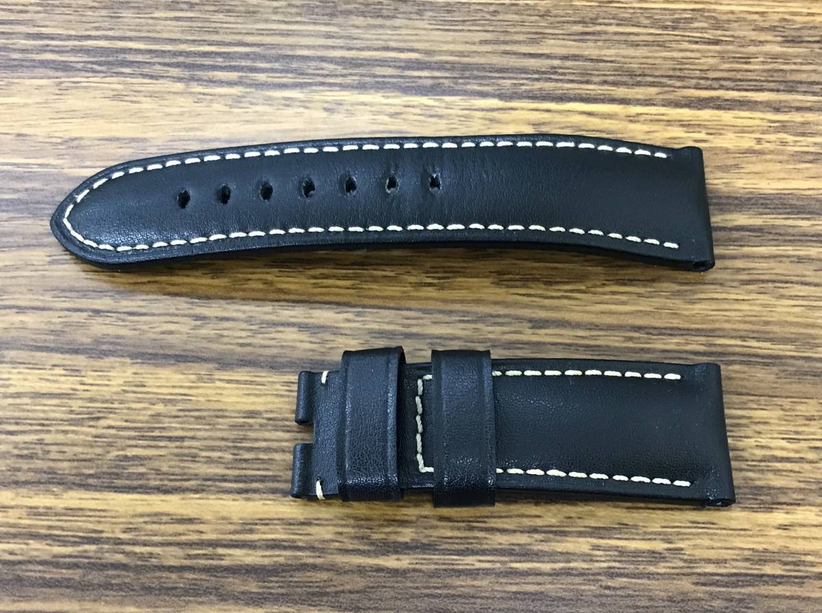 パネライ 純正ベルト ブラックカーフ 24mm 22mm パネライ 純正革ベルト