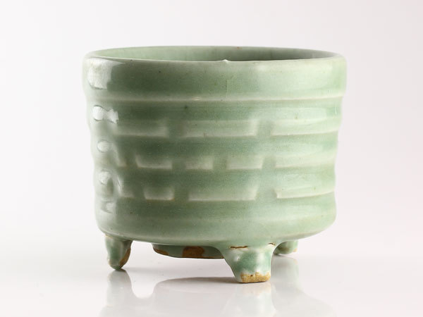 龍泉窯 青磁三足香炉 龍泉三 収蔵品詳細 博物館展示品 来歴有 宋時代 0