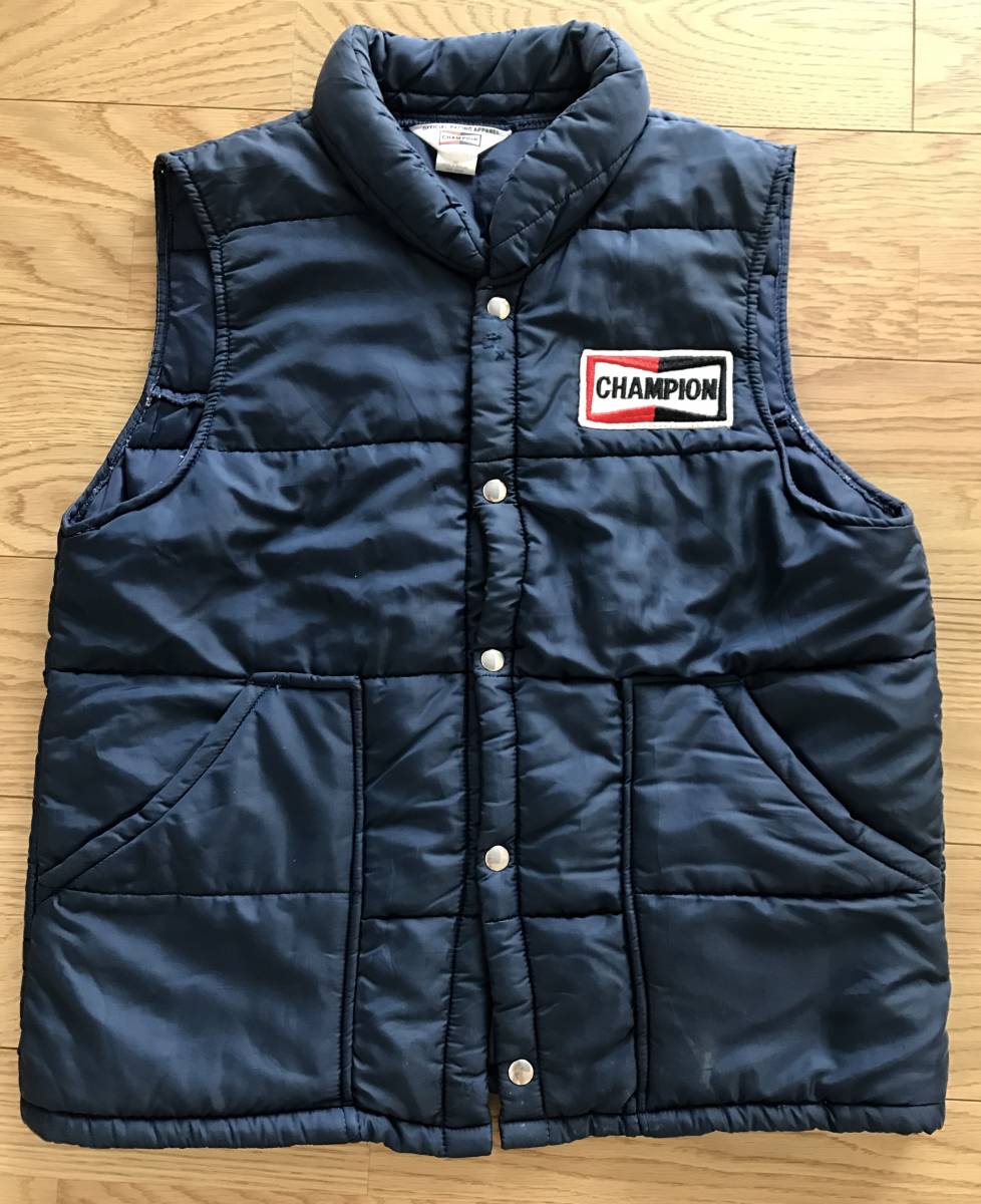 ビンテージ 70s CHAMPION SPARK PLUG チャンピオン オフィシャル 中綿