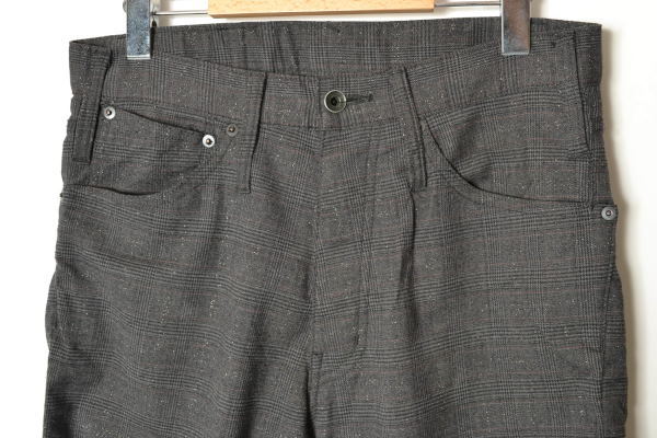L.G.B. LAZY WOLF チェック パンツ 28 ダークグレー ルグランブルー KL4UHSQU82