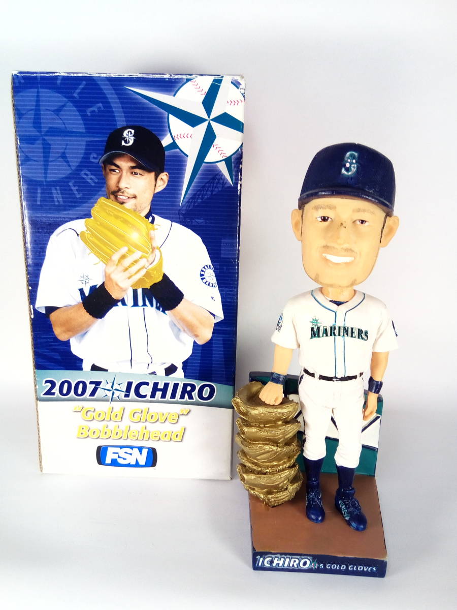 イチロー.ゴールドグラブ.ボブルヘッド イチロー／”ゴールドグラブ”ボブルヘッド(バブルヘッド)フィギュア