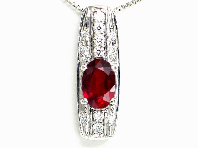 宝石屋本舗】ノーヒート 非加熱ビジョンブラット天然ルビー0.58ct 