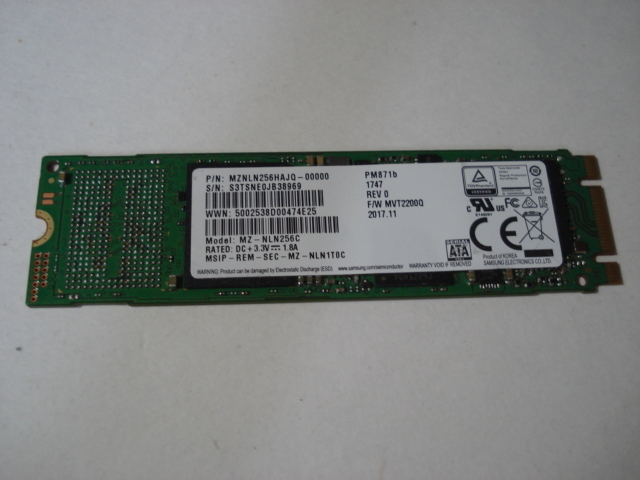Samsung 256GB M.2 SSD 0 SATA - com: Internal OEM Solid x4 | NVMe