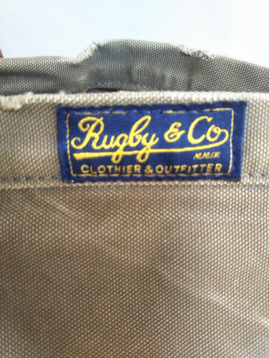ラルフローレン Ralph Lauren RUGBY 大型トートバッグ レザー×厚地 