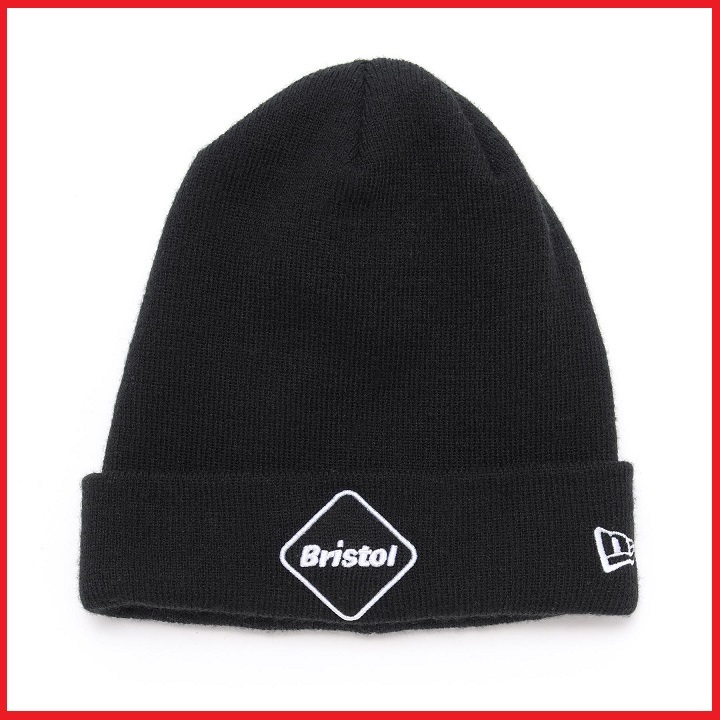 FCRB 19AW NEW ERA EMBLEM CUFF KNIT CAP 192080 新品 未使用 ブラック 