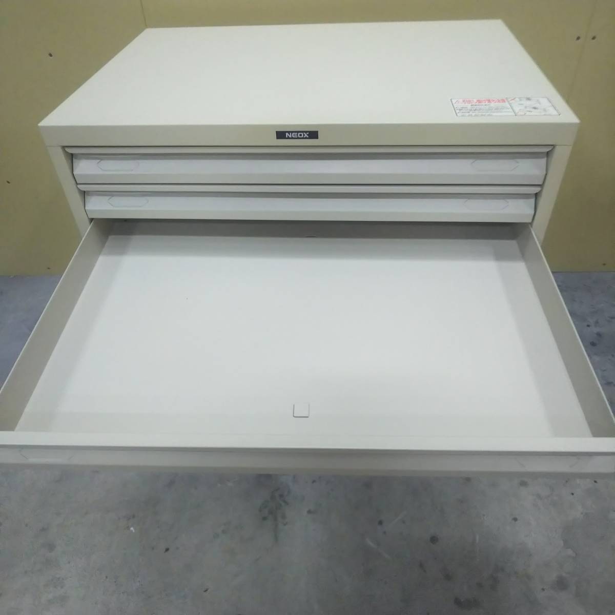 MS900【美品】ナカバヤシ キャビネット A2 書類棚 10段 アイボリー NA2