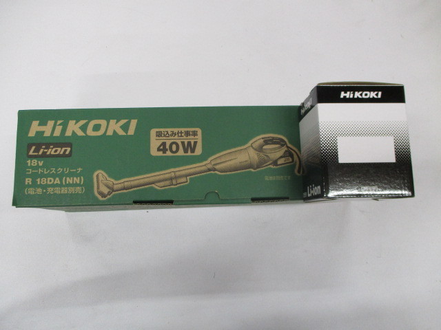 当店オリジナルセット HIKOKI 18Vクリーナー R18DA(NN)＋36Vバッテリー