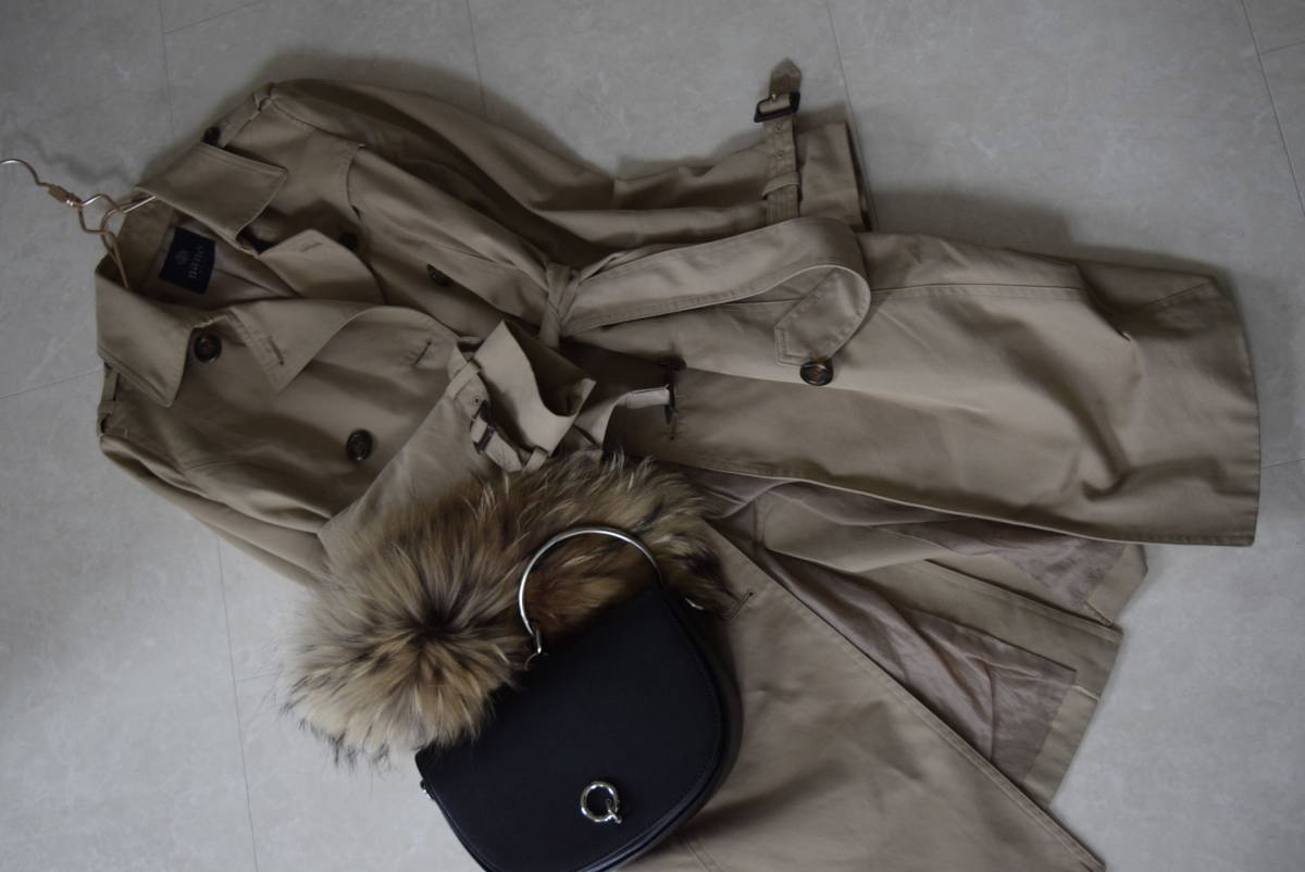 NANO universe」 ナノユニバース＊トレンチコート トレンチコート M