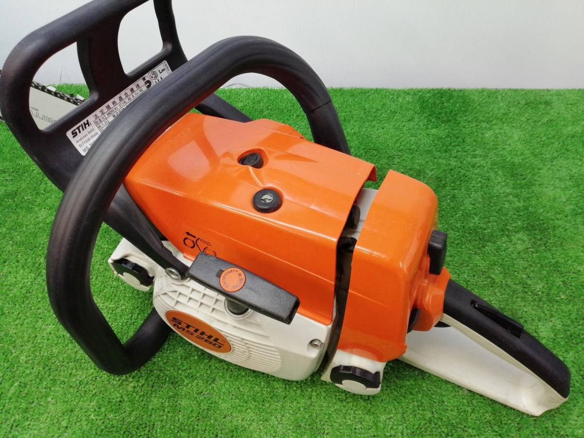 STIHL スチール 50cc エンジンチェーンソー MS260 ガイドバー45cmの 