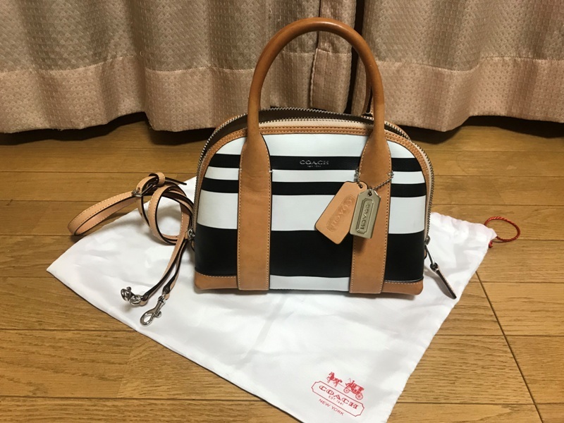 COACH ハンドバッグ 白 ブラウン 黒 COACH コーチ レディース レザー 