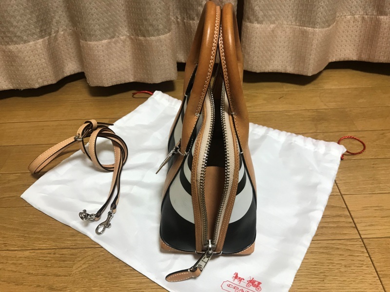 COACH ハンドバッグ 白 ブラウン 黒 COACH コーチ レディース レザー 