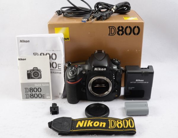 〓実用良品〓動作OK！〓Nikon ニコン D800 ボディ 付属品 元箱