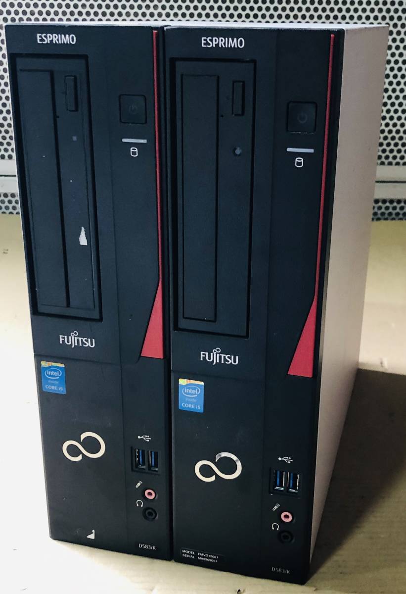 O1902-Z-03-②FUJITSU ESPRIMO D583/K 2点セット【通電OK】