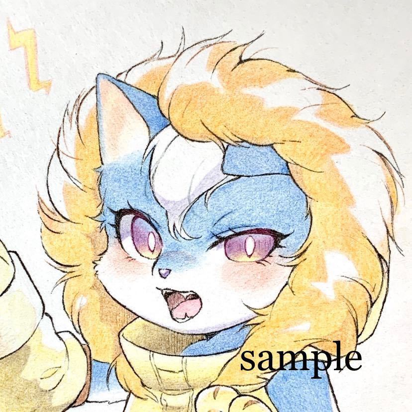 手描きオリジナルイラスト ケモノ メスケモ 色鉛筆 ミニ色紙 手描きイラスト 売買されたオークション情報 Yahooの商品情報をアーカイブ公開 オークファン Aucfan Com