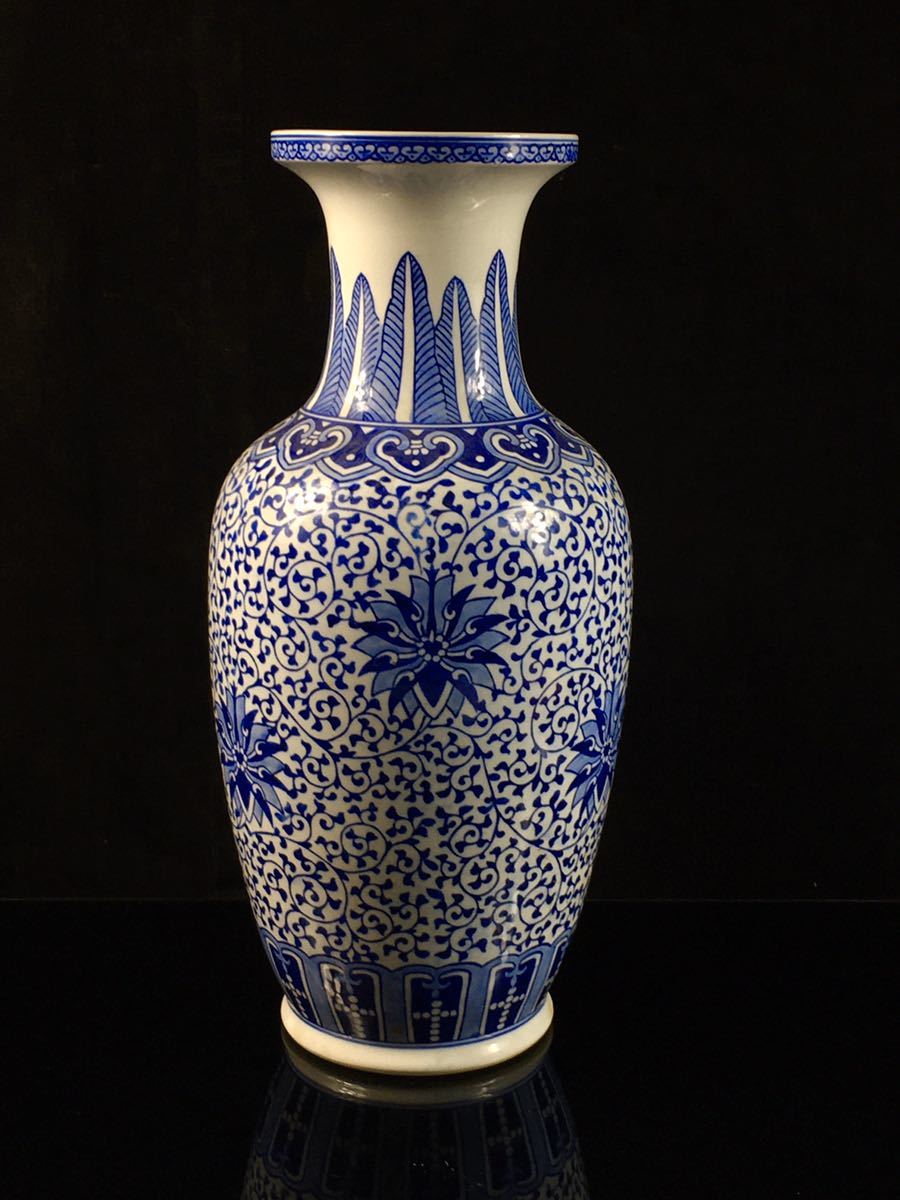 青花 染付 古玩 中国美術 収蔵品詳細 青花纏枝 五枚 景徳