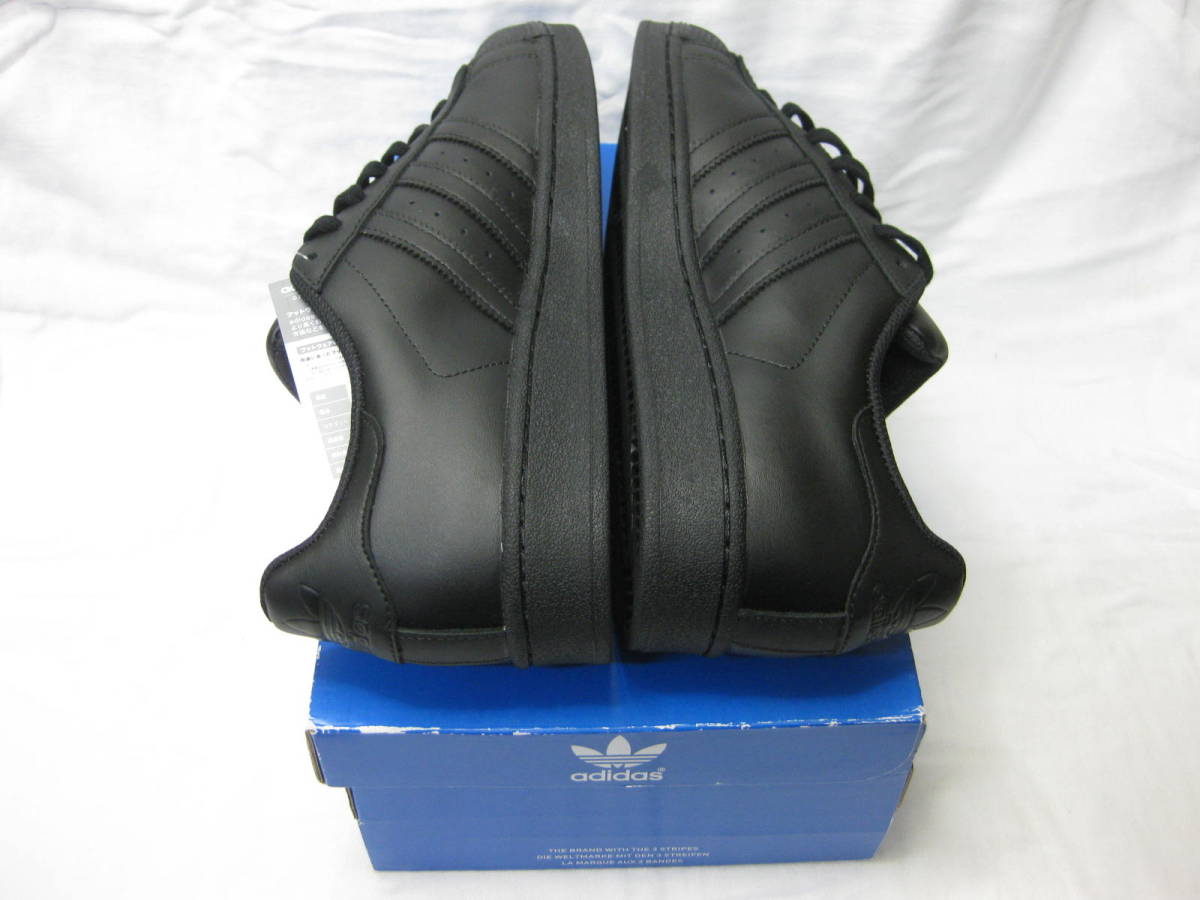 新品 adidas Super Star US9 27cm アディダズ スーパースター 黒黒 BLACK BLACK 
