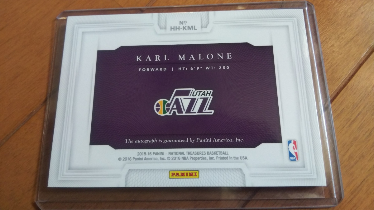 National Treasures 2015-16 Panini Karl Malone MALONE KARL | PANINI 