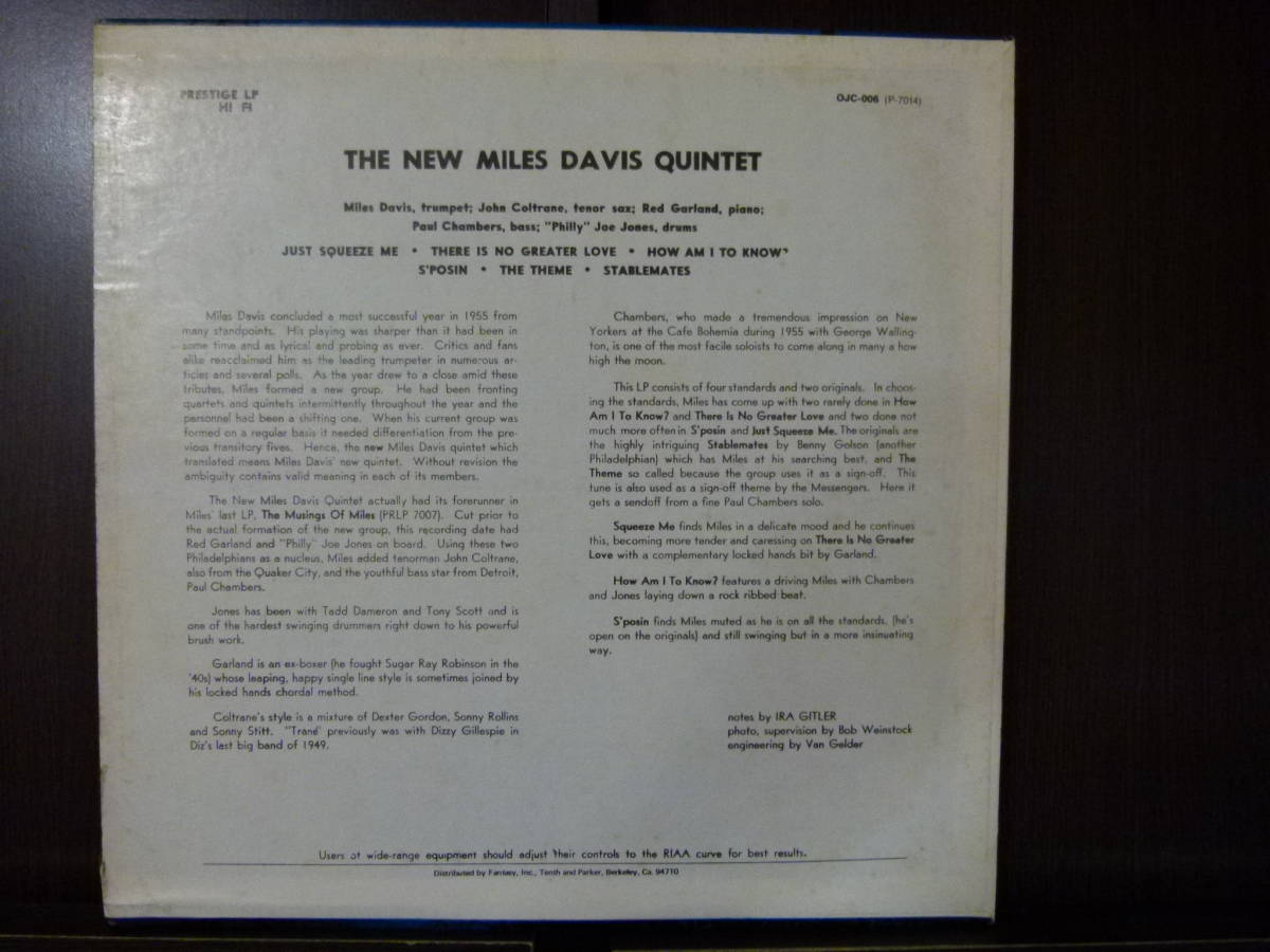 Miles Davis □激レア□美盤初期厚紙□JOHN Kind VAN Volume 1(
