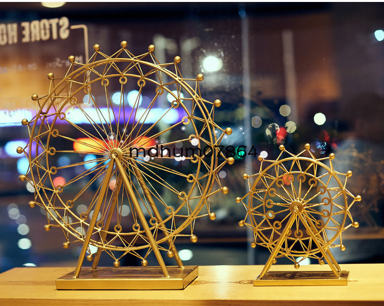 洋風 Fjs01 観覧車 360 回す可能 金色 客間 装飾品 鉄製品 インテリア 小物 置物 サイズ 約17 9 高13 7cm 洋風 売買されたオークション情報 Yahooの商品情報をアーカイブ公開 オークファン Aucfan Com