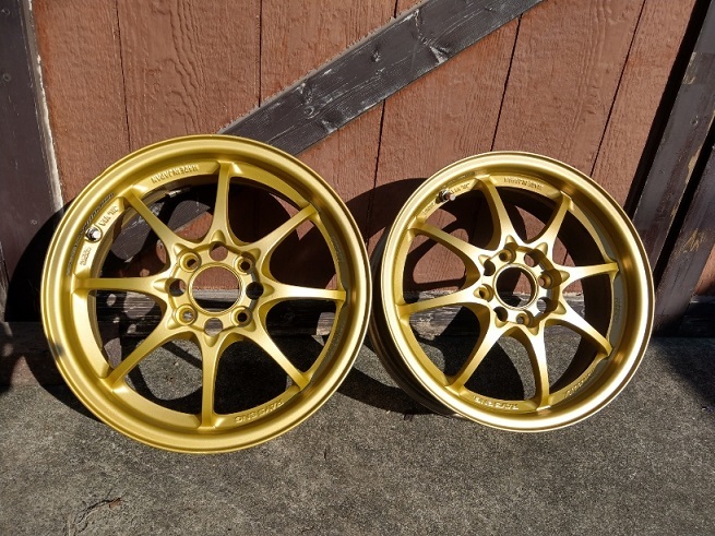 貴重　RAYS レイズ CE28 鍛造 6j +45 15インチ PCD100 4穴 2本　軽自動車　検索ビート　アルト　ミライース　ラパン　タント　エッセ_1