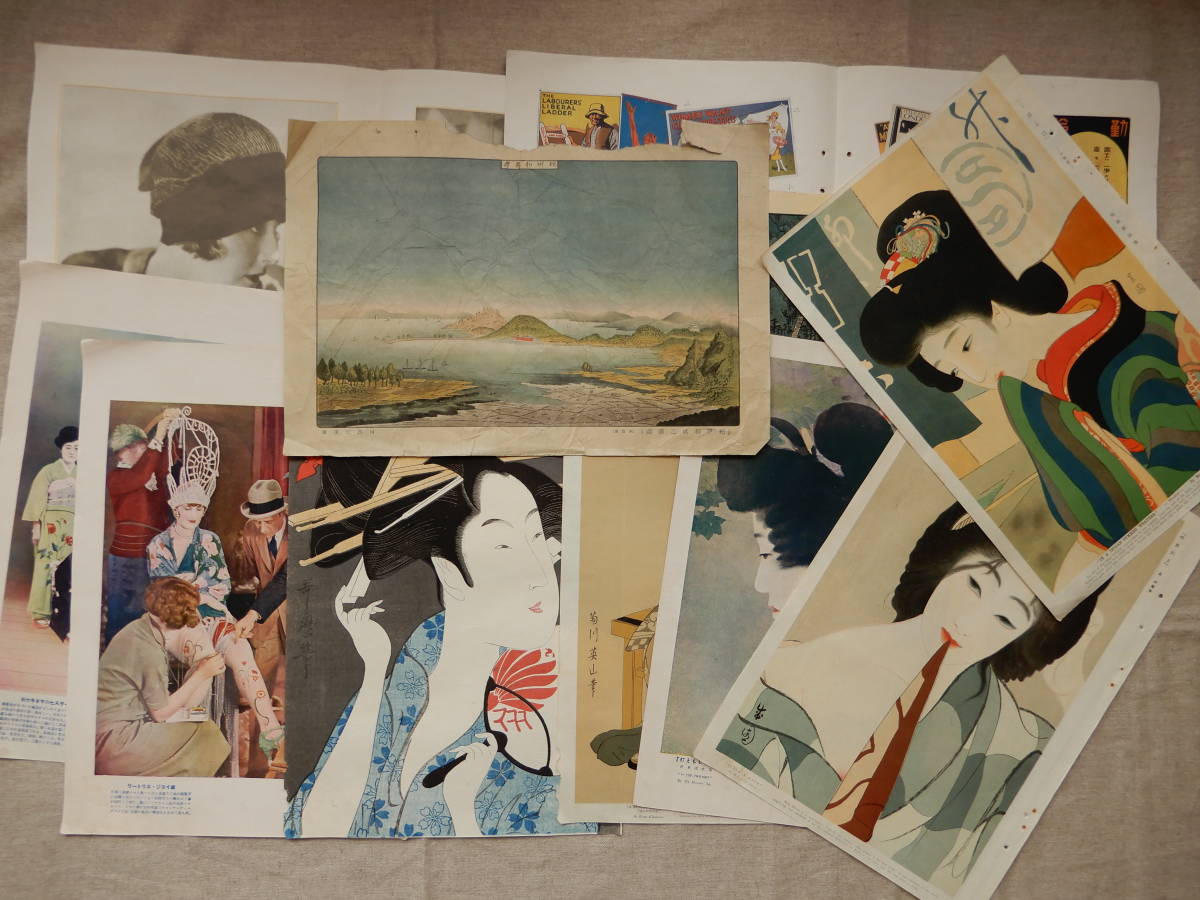 豊富な，限定SALE 大正15年前後発行 国際写真情報 数冊から切抜き 伊東深水島成園菊川英山池田蕉園木版歌麿木版広重六十余州名所図絵司馬江漢筆紀州和歌裏(その他)｜売買されたオークション情報、yahooの商 その他
