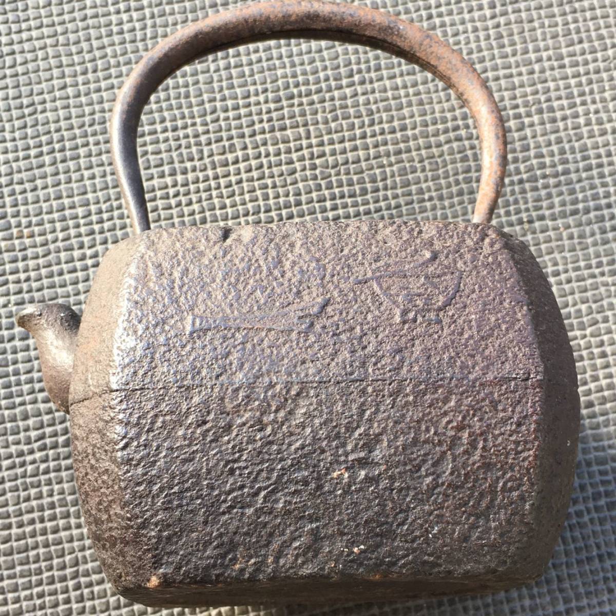鉄瓶 茶道具 急須 銅蓋 煎茶道具 龍文堂造 金属工芸 湯沸 時代物 鉄