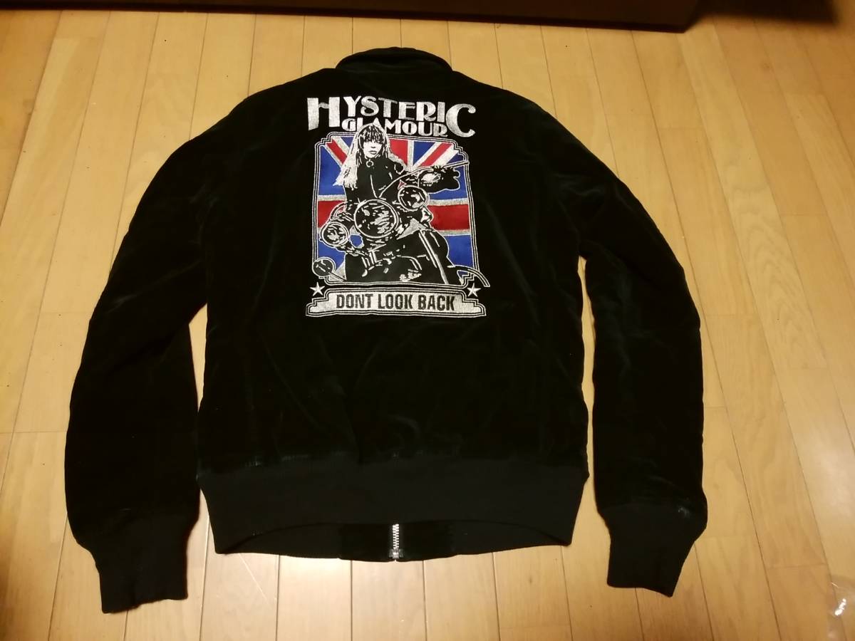 HYSTERIC GLAMOURヒステリックグラマー】ベロアブルゾンM ガール 