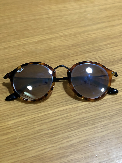 ☆【Ray-Ban：レイバン】ラウンドフレック べっ甲×メタル サングラス 