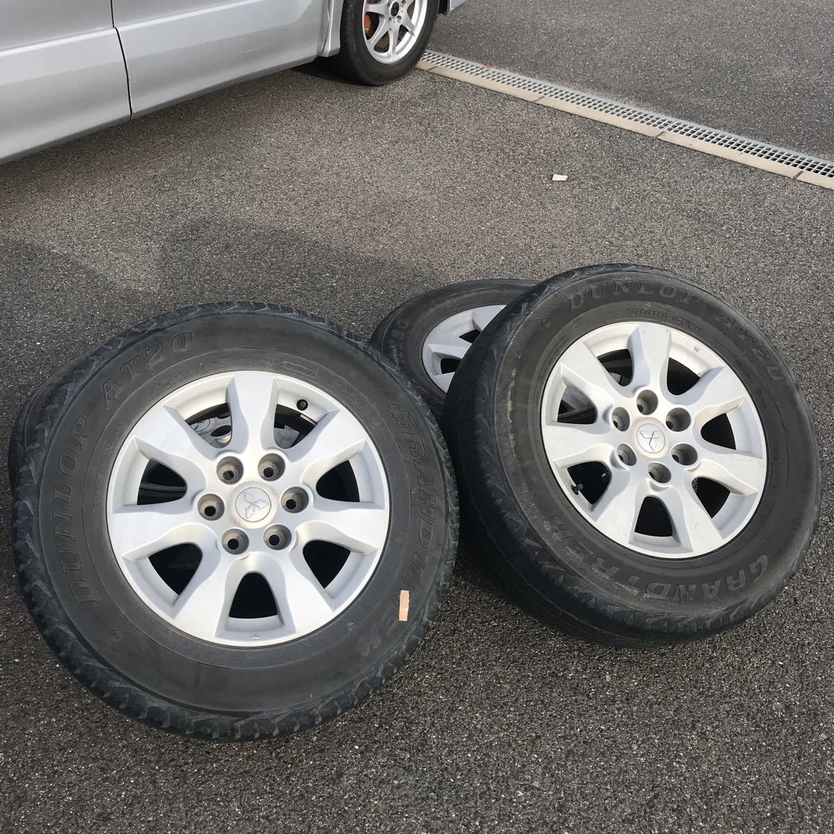 三菱 純正アルミホイール&夏タイヤ4本セット(パジェロミニ) DUNLOP