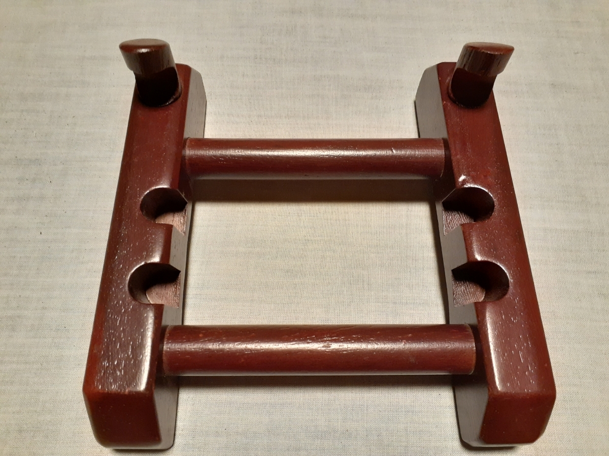 高級皿立て　飾り立て　木製_2