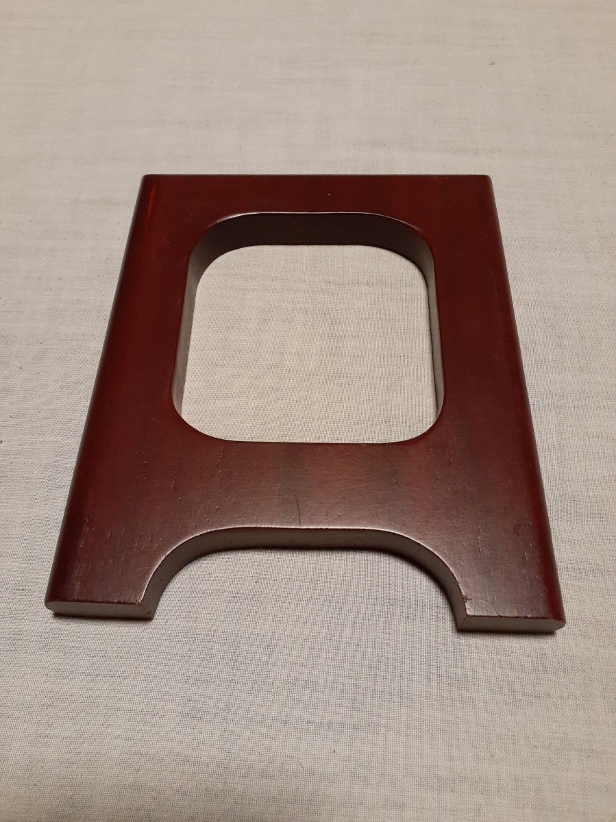 高級皿立て　飾り立て　木製_6