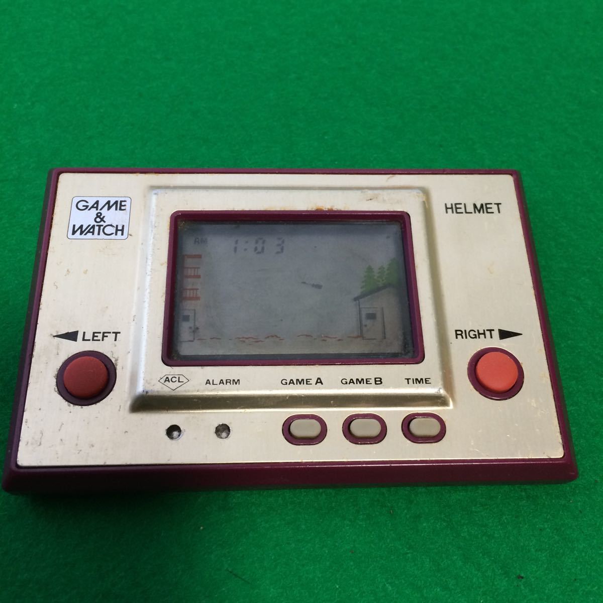 GAME&WATCH ゲームウォッチ ヘルメット HELMET CN-07 レトロ 当時物