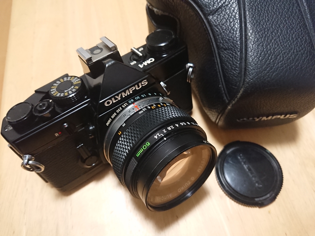 オリンパスOM-1 50mm f1.4 ケース付き ズイコー olympus G.zuiko auto