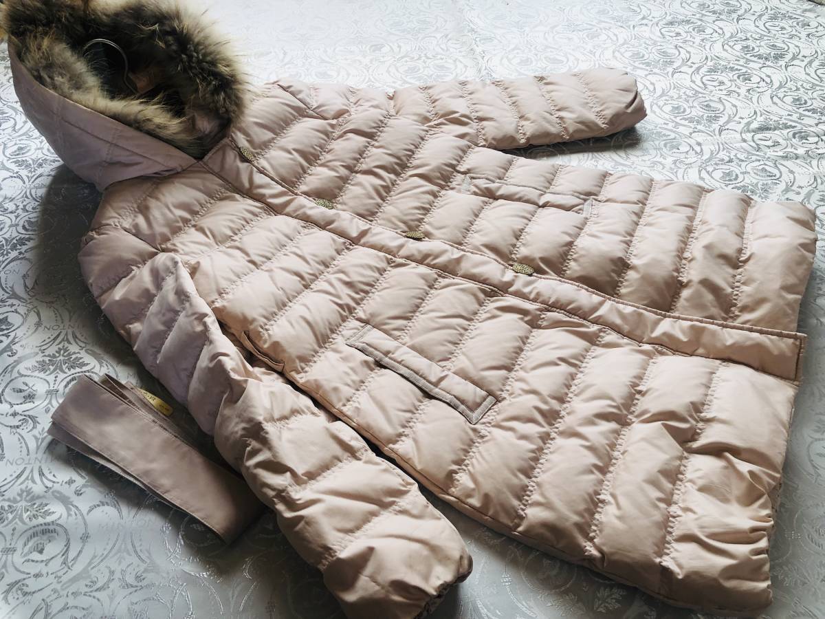 美品*Cynthia Rowley シンシアローリー* 本毛皮ファー 極暖ダウン 