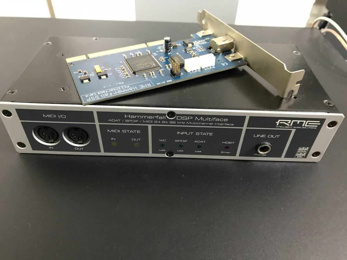 RME Hammerfall DSP Multiface オーディオインターフェース DTM、DAW