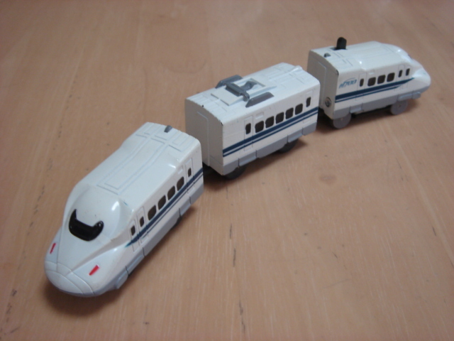 カプセルプラレール N700系 新幹線 モーター車 3両編成_2