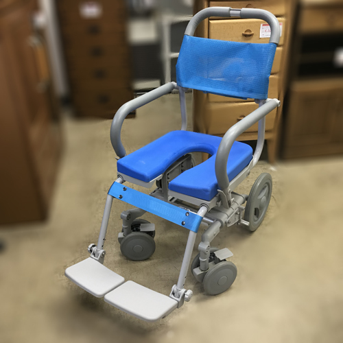 ウチエ シャワーキャリー4輪自在 介護入浴用車椅子 O型シート