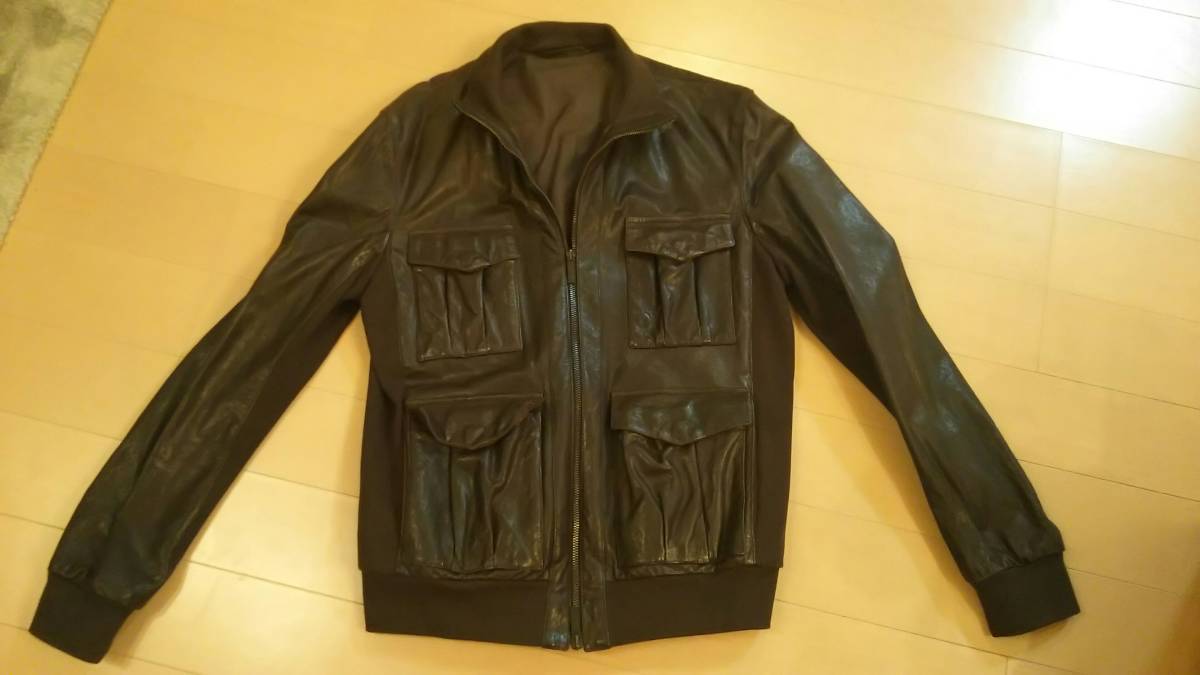 007カジノロワイヤル アルマーニ レザージャケット ダニエルクレイグ