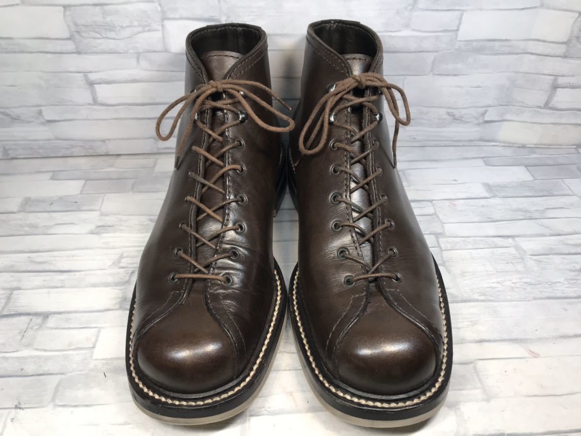 美品☆Silvano Mazza シルバノマッツァ モンキーブーツ ダークブラウン